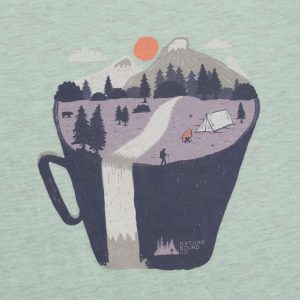 Coffee Cup Mountains T-Shirt